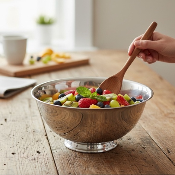 Reed & Barton Silverplate Pedestal Bowl | Vintage Serving Bowl - Picture 1 of 3